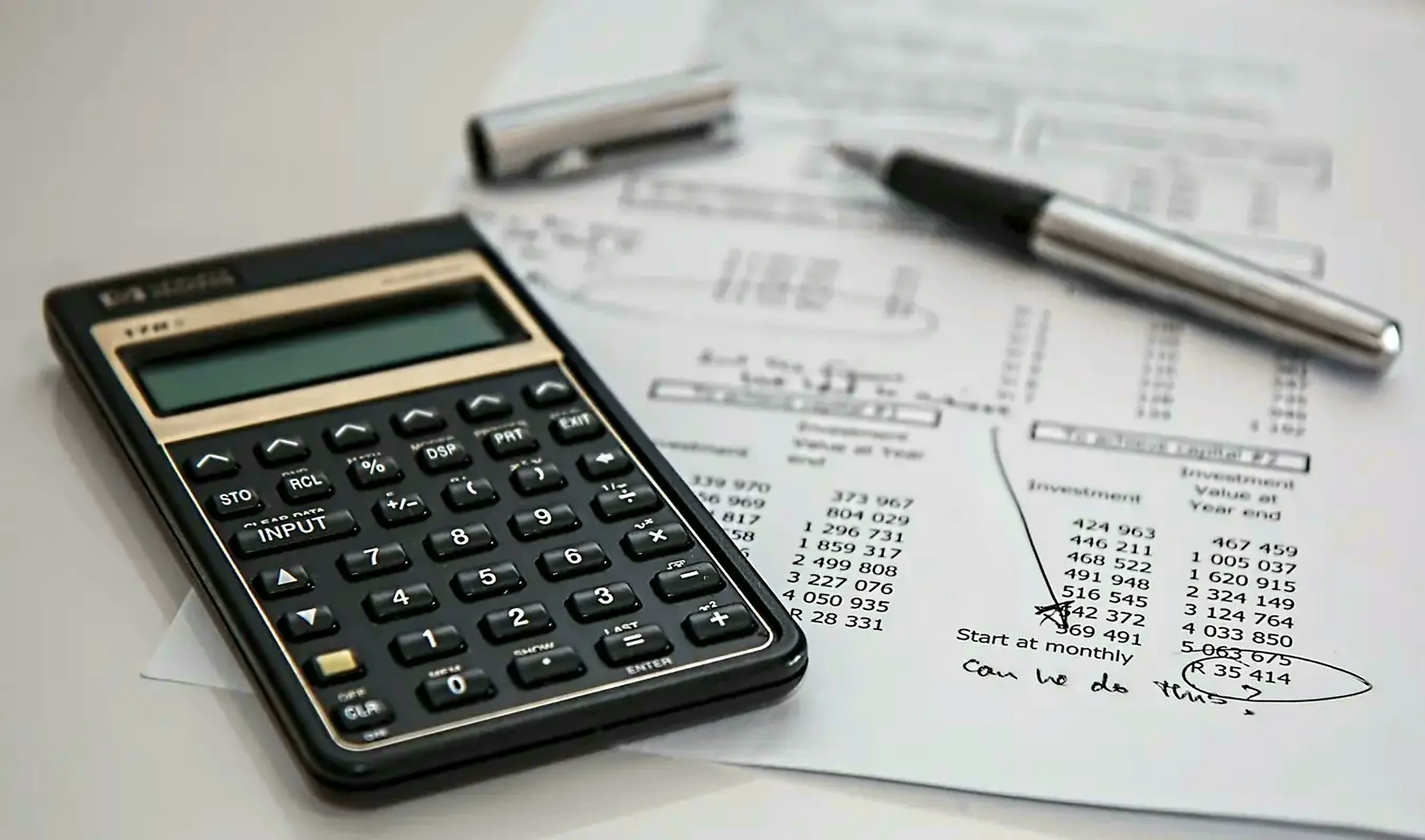Calculator and math papers